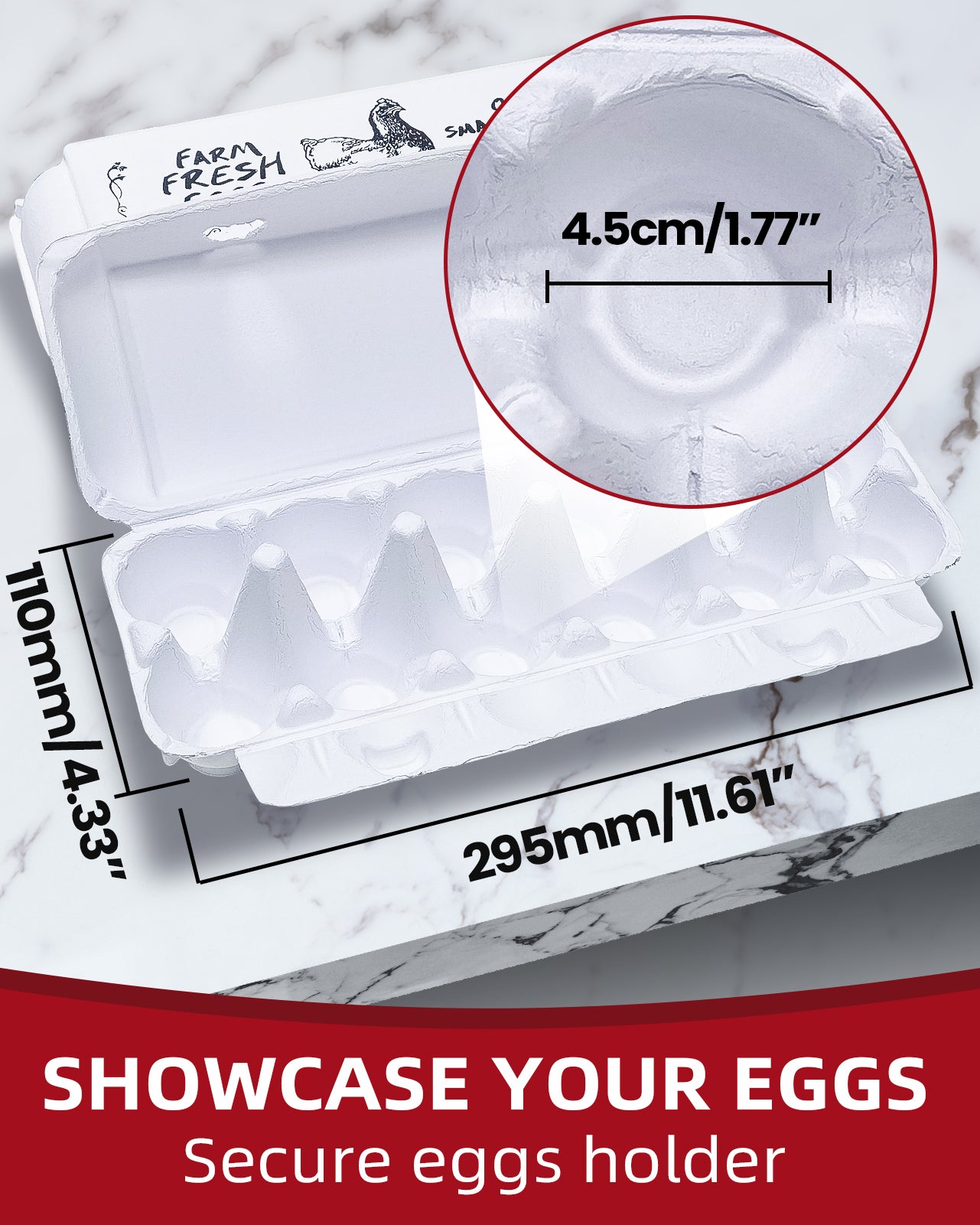 Adorable Printed Egg Cartons 36Pack