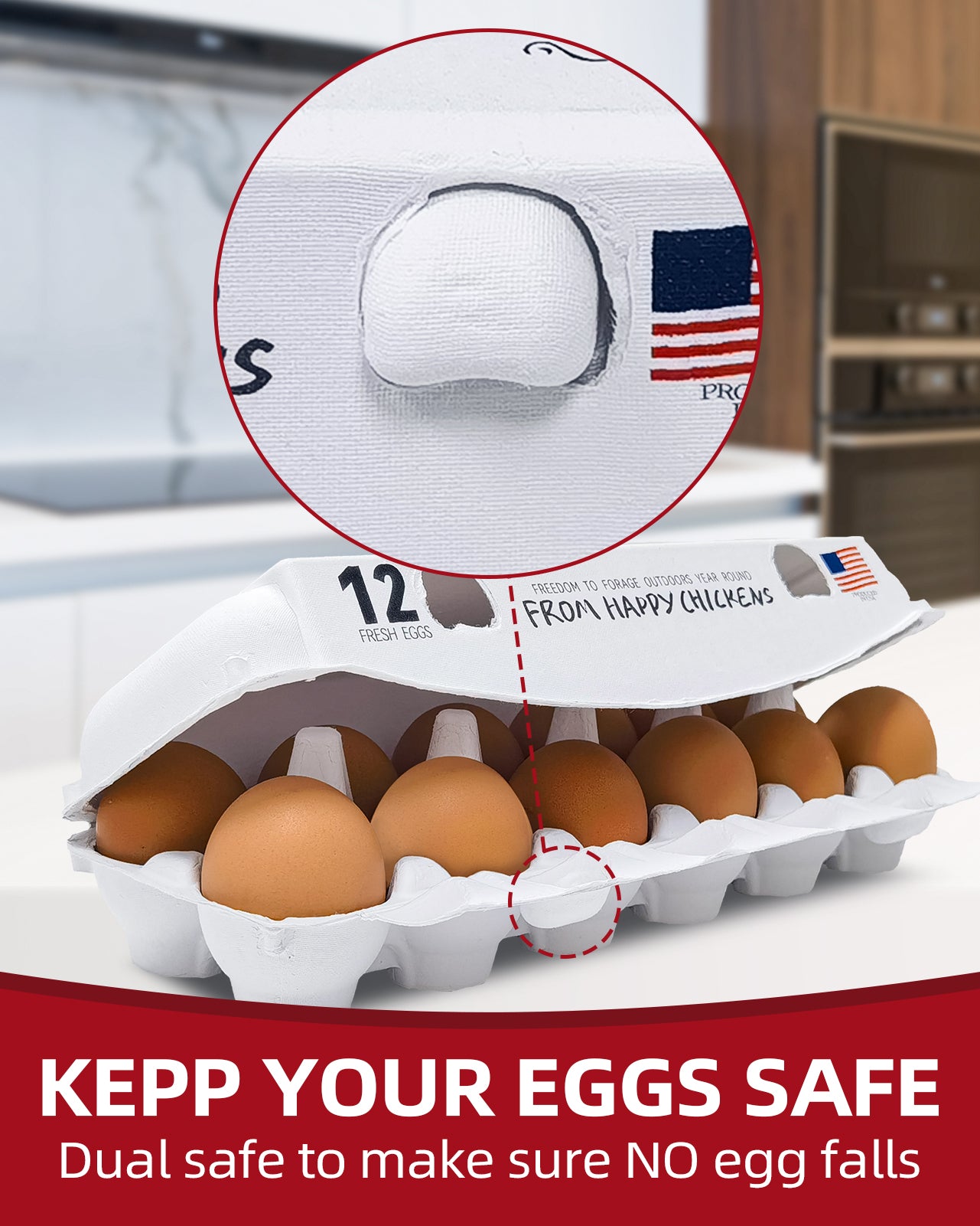 Adorable Printed Egg Cartons 36Pack